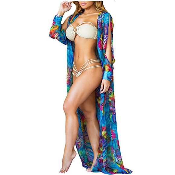 Other - Bright open sleeve coverup